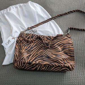 Hobo Brown Zebra Print Women's Bag